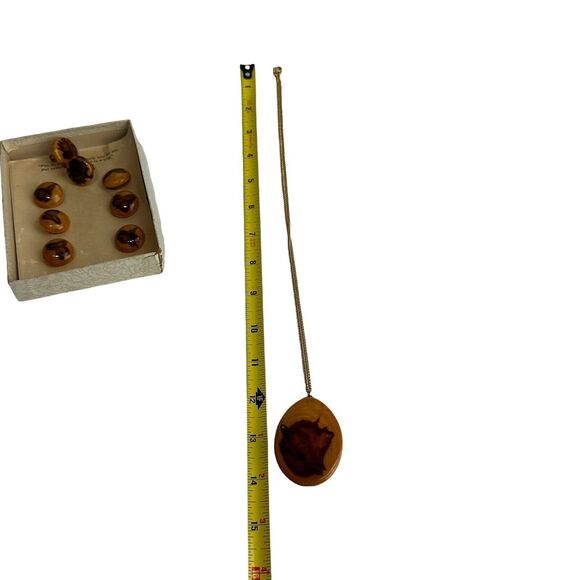 burlcraft victoria british columbia juniper wood jewelry set - Picture 14 of 14